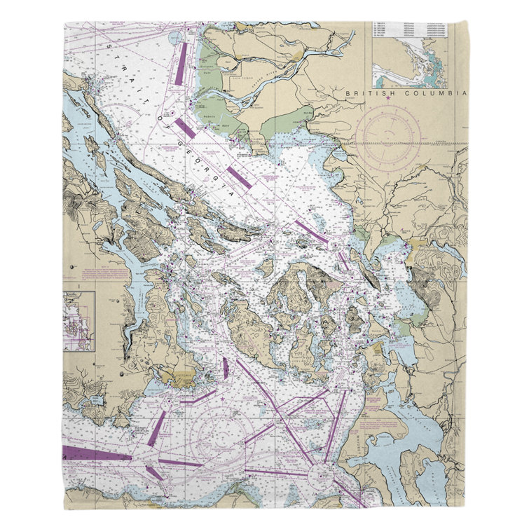Longshore Tides Nautical Chart San Juan Islands, Bellingham, Anacortes